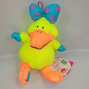Lumpy's Gang Vintage 1990 Plush 10" Duck Stuffed Toy Squeaker Stuffins